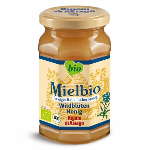 Rigoni di Asiago Mielbio Bio Wildblütenhonig im 300g Glas