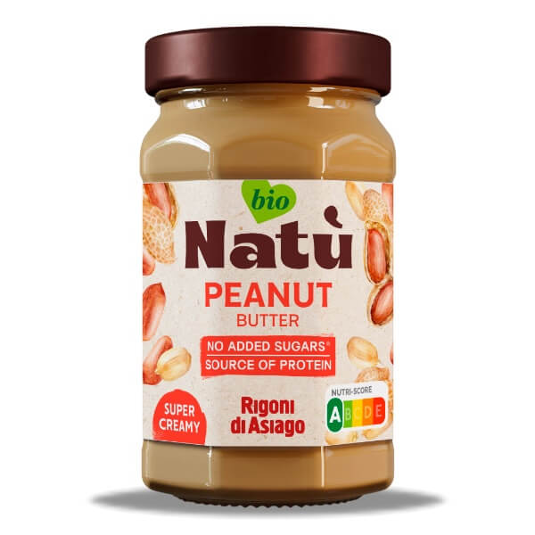 Rigoni di Asiago Natù BIO Erdnussbutter Nuss Creme im 220g Glas