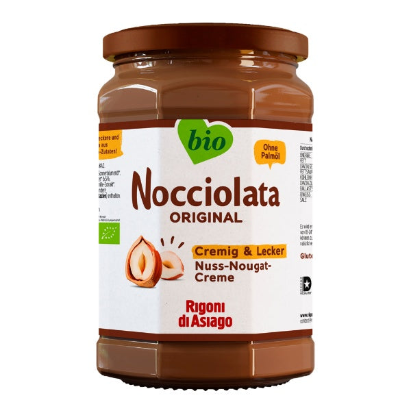 Rigoni di Asiago Nocciolata Bio Nuss Nougat Creme im 650g Glas