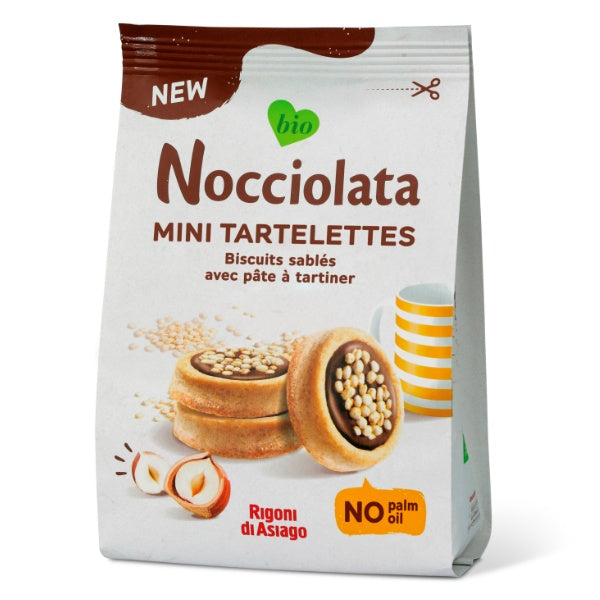 Rigoni di Asiago Nocciolata Tartelettes Kekse mit Schokofüllung in der 250g Verpackung