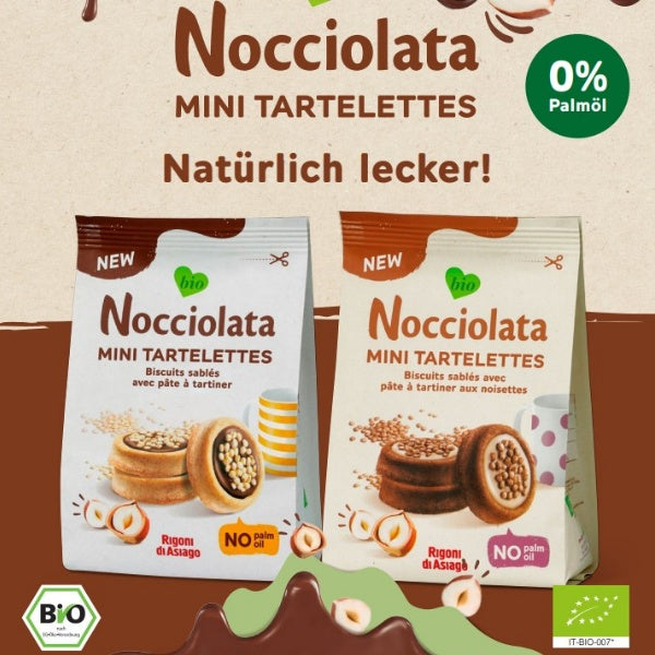 Rigoni di Asiago Nocciolata Tartelettes Kekse mit Schokofüllung - 250g