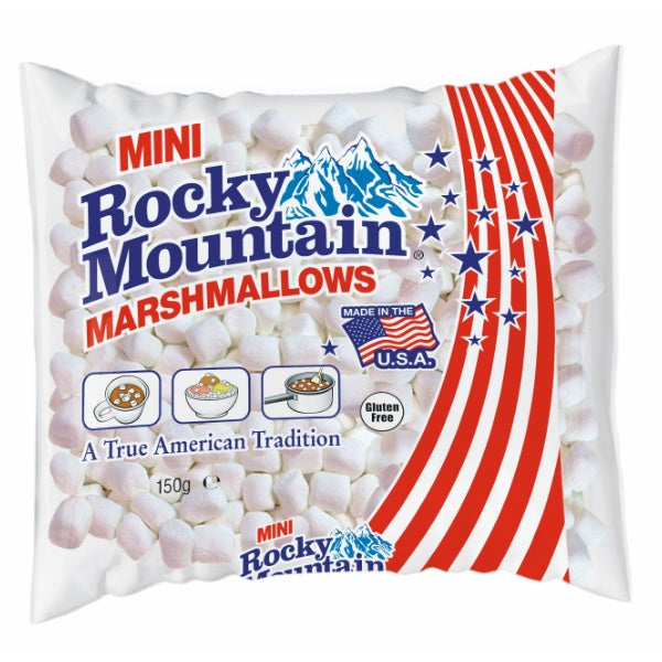 Rocky Mountain Marshmallows Minis in der 150g Verpackung