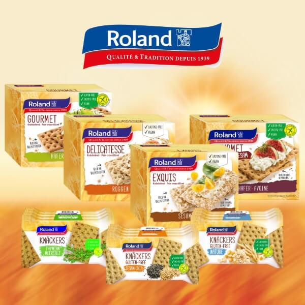 Roland Knäckers Mini Knäckebrot Glutenfrei Thymian Meersalz - 140g