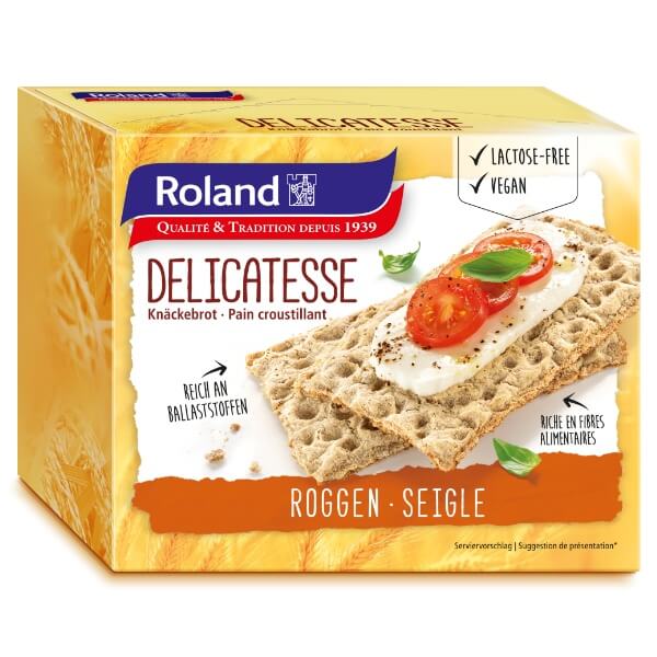 Roland Knäckebrot Roggen in der 200g Verpackung