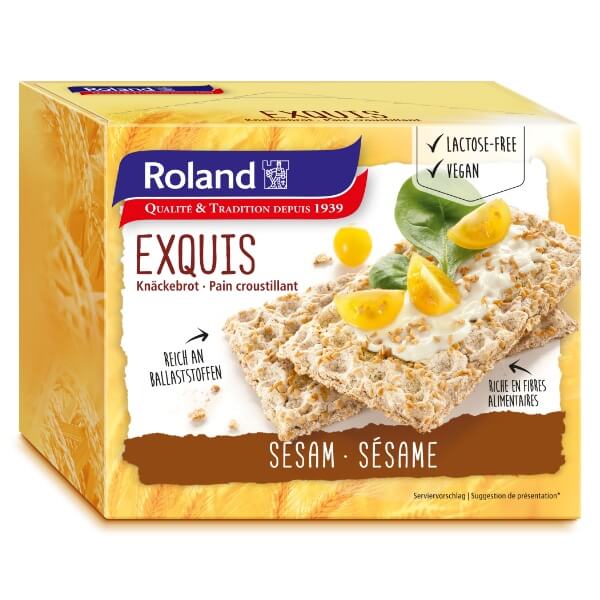 Roland Knäckebrot Sesam in der 200g Verpackung