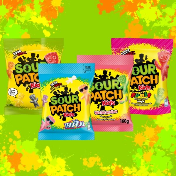 Sour Patch Kids Saure Frucht Gummibonbons Wassermelone - 160g