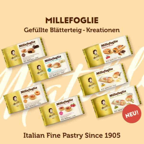 Vicenzi Millefoglie Blätterteig-Häppchen Himbeere - 90g