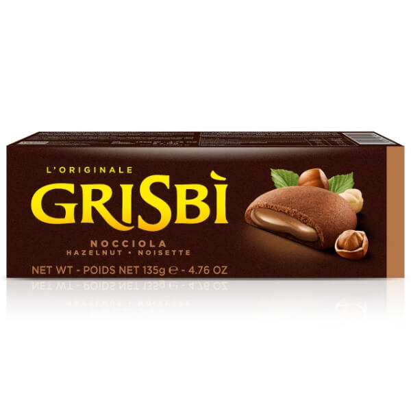 Vicenzi GRISBI Mürbeteigkekse mit Haselnuss Cremefüllung in der 135g Verpackung