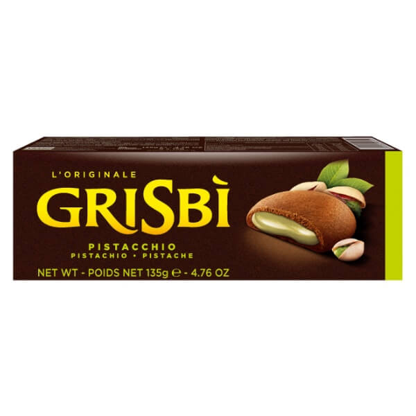 Vicenzi GRISBI Mürbeteigkekse mit Pistazien Cremefüllung in der 135g Verpackung