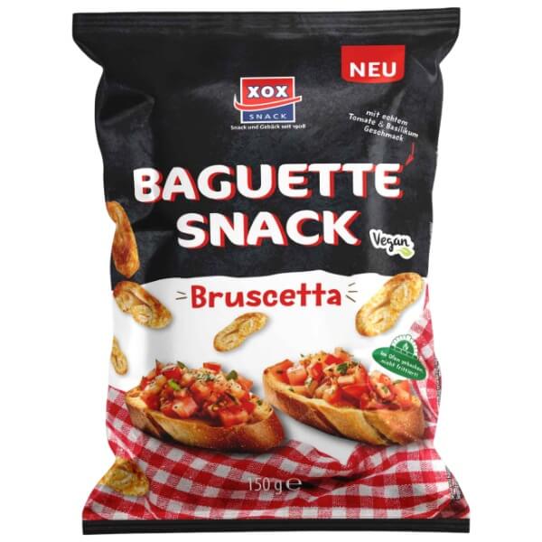 XOX Baguette Snack Bruscetta Brotchips in der 150g Verpackung