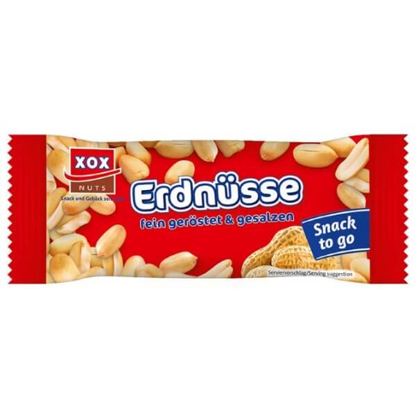 XOX Erdnüsse gesalzen in der 50g Packung