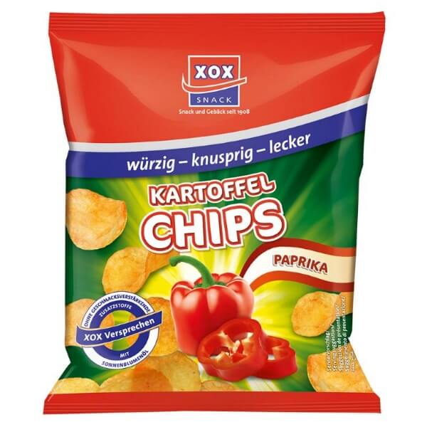 XOX Kartoffelchips Paprika in der 30g Packung